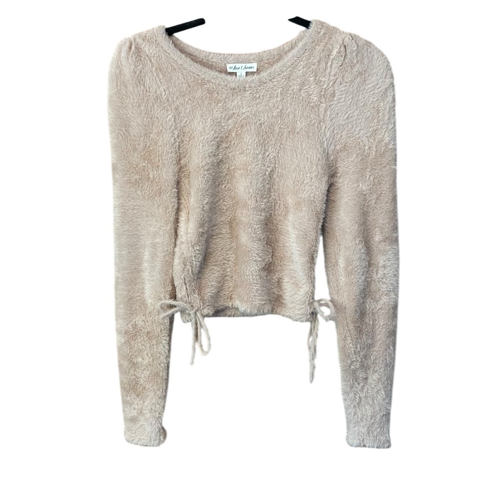 For Love & Lemons Cropped Mohair Sweater Size Large NWT